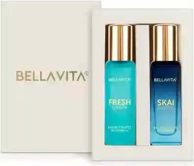  Bellavita FRESH perfume & SKAI AQUATIC perfume combo|2X20ML|With Citrus & Woody Notes| Perfume - 40 ml